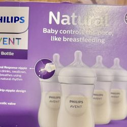 9 Oz Phillips Avent Bottles For 3-6 Mos Medium Flow (3)
