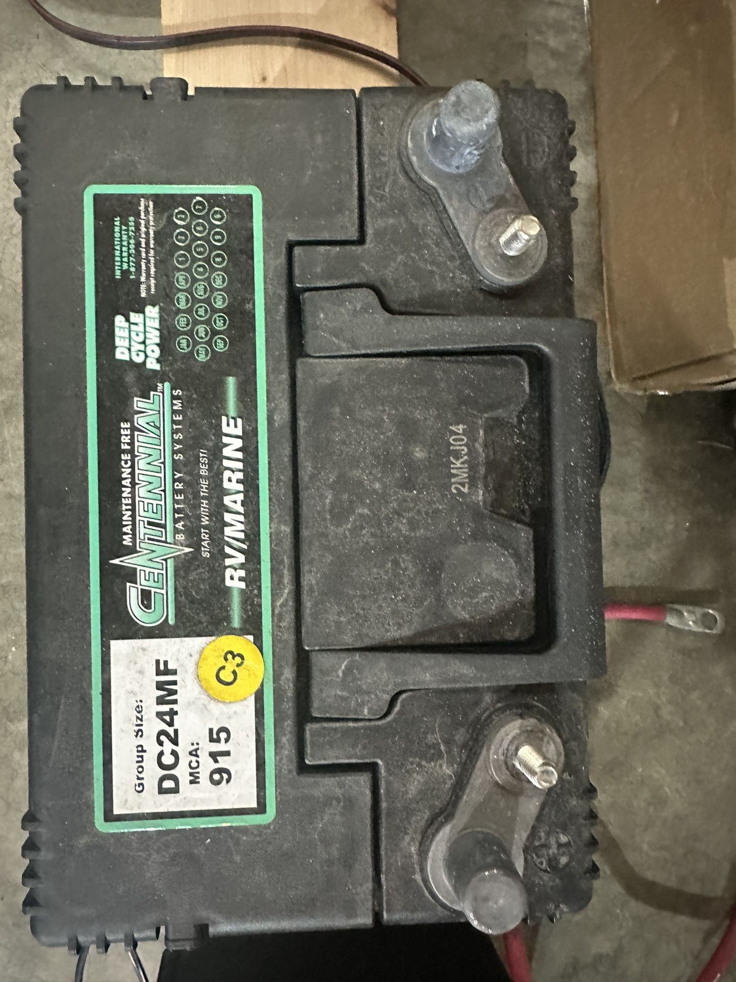Two  Centennial RV/Marine Battery Group 24
