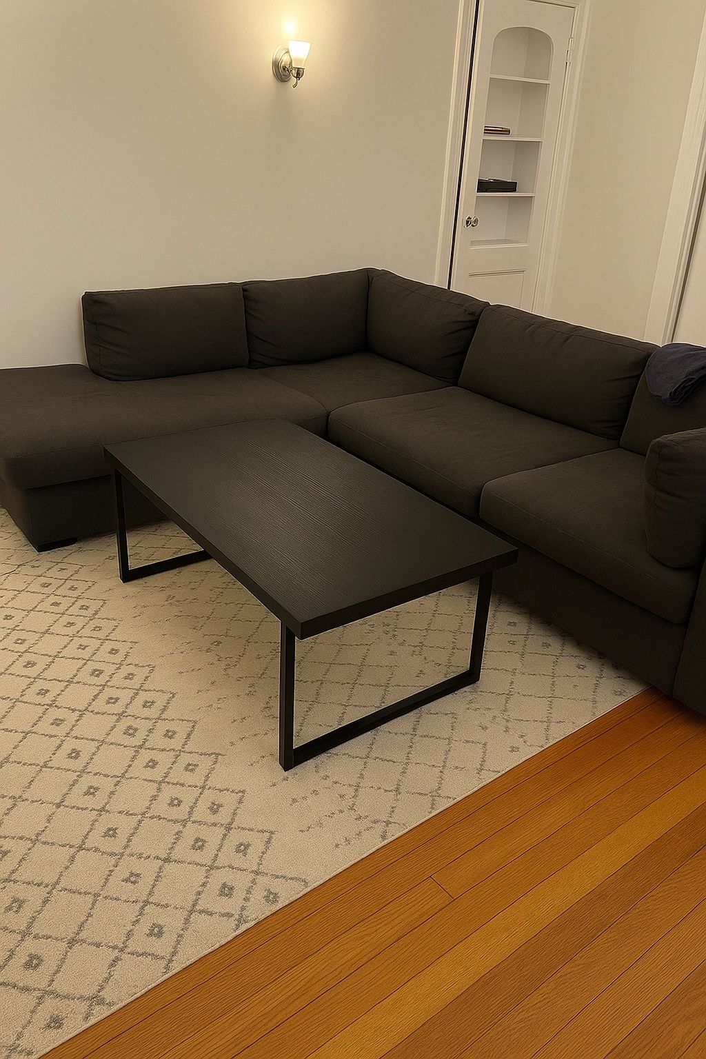 Coffee Table Rectangular Black Modern [NEW]