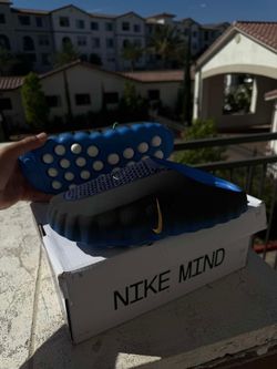 Nike Mind Body Slides Blue Gold