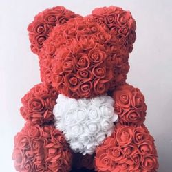 40cm/16in Rose Teddy Bear