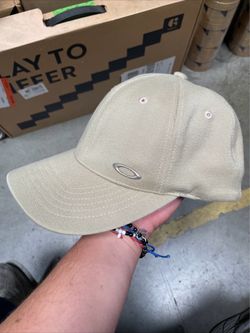 Vintage Oakley Tinfoil Stretch Hat Cap S/M