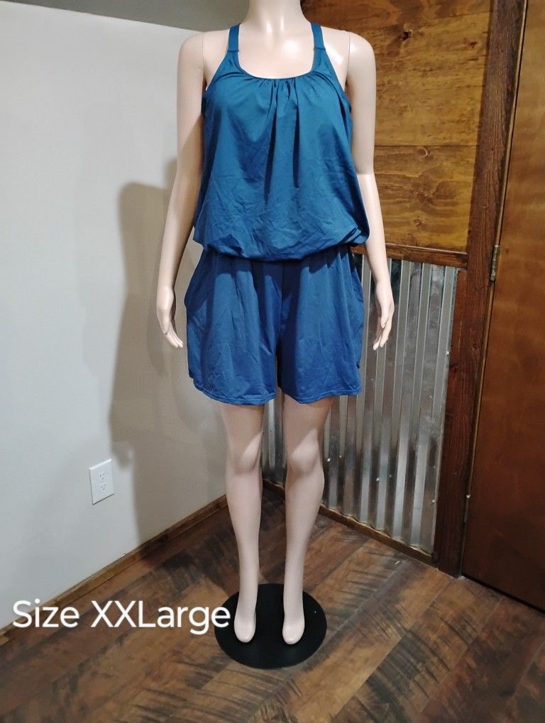 New Women's Romper One Piece Swim Dress 