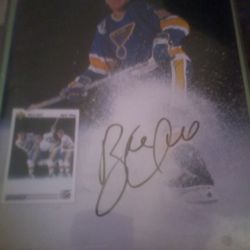Vintage Hockey Monthly Signed Brett Hull 