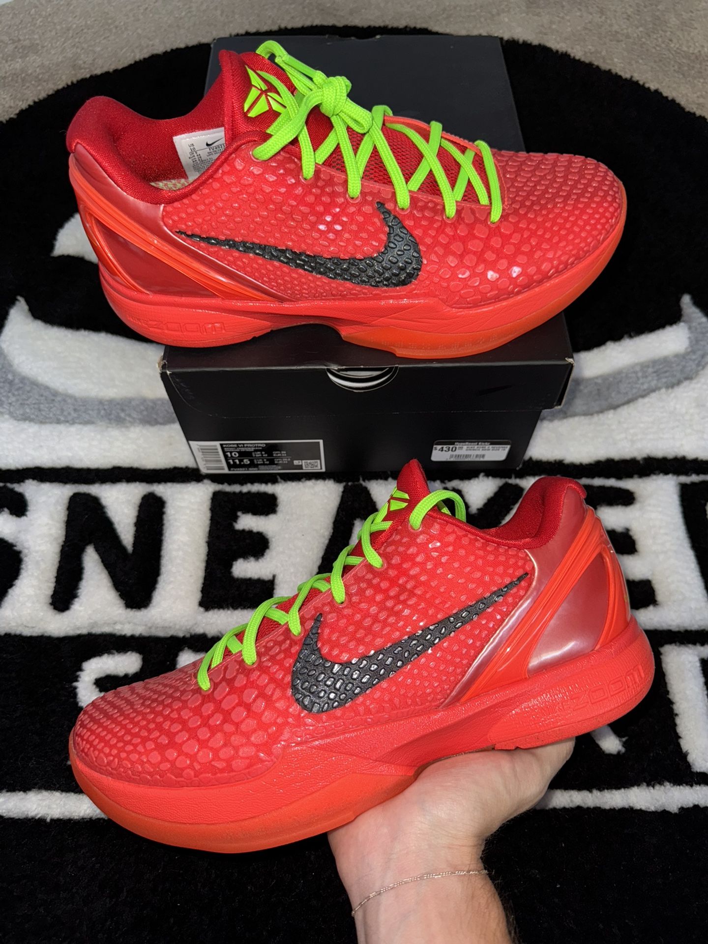 Nike Kobe 6 Protro Reverse Grinch (Size 10)