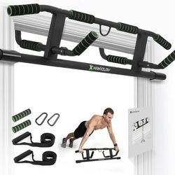 Multi-Grip Pull Up Bar with Smart Larger Hooks Technology - USA