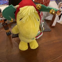 Christmas Peanuts Dancing Side Step Woodstock Doll