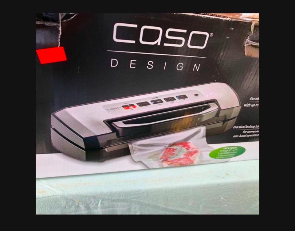 Caso Design Foodsaver Food Vacuum Locking Handle 10 Bags 8” X 11” (sells Separately ) 1 Portable Cutter, 1 Vacuum Hose For Canisters