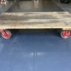 Industrial Warehouse Coffee Table Cart