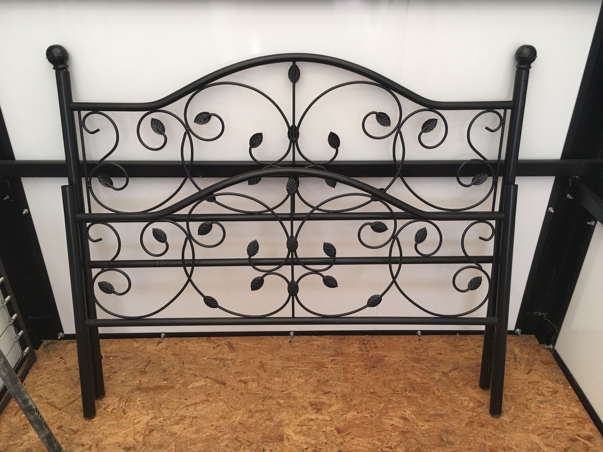 Black head board and foot