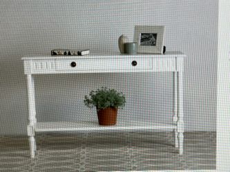 Jeffan Console Table White