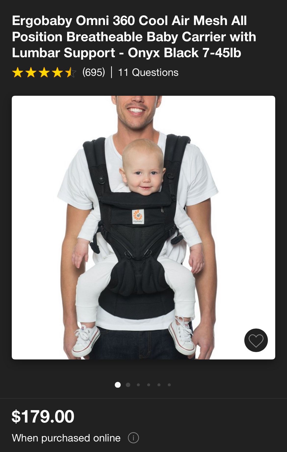 Ergobaby Omni 360 Baby Carrier