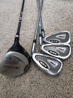Ram golf clubs. 4,5,8 and 5 wood. Great shape