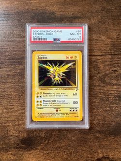 Zapdos Base Set 2 - PSA 8