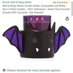 Bath And Body Works 3 Wick Candle Holder 