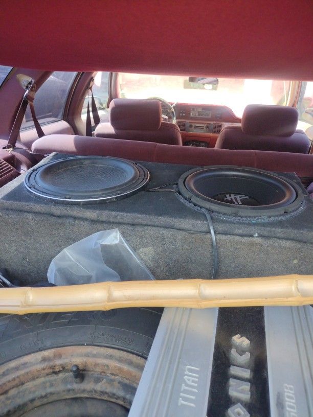 two 12-in subwoofers