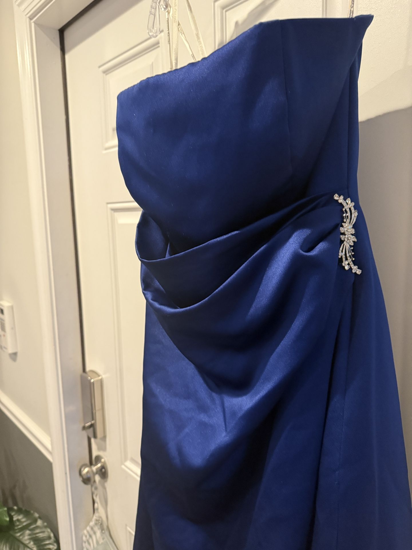 David’s Bridal Size 14, Royal Blue Halter dress 