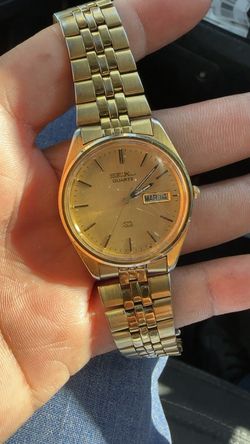 Seiko SQ Quartz Gold-Tone Watch