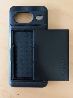 Spigen Slim Armor credit card holder Pixel 8 Case [Military-Grade Protection] - Black