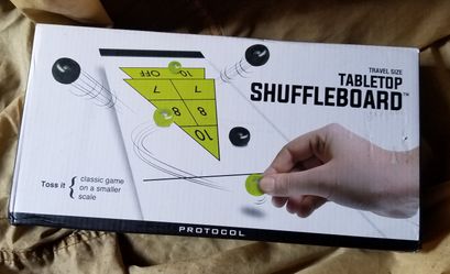 Tabletop Shuffleboard Tabletop Shuffleboard Travel Sized Classic Game By Protocol Summer Kids Fun NEW