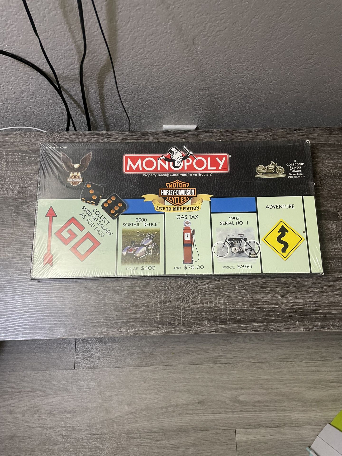 Monopoly HARLEY DAVIDSON Motorcycle Live to Ride Edition Parker Bros Complete