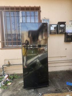 Black Haier Refrigerator