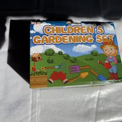Kids Gardening Tool Set – Complete Children’s Garden Play Kit w/ Watering Can & Apron 