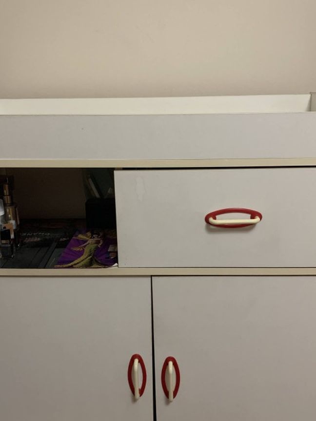 Baby Changing Table And Storage Cabinets