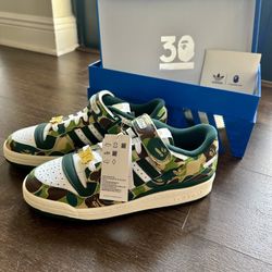 Brand New - Bape 30th Anniversary Adidas  Forum 84 Low 