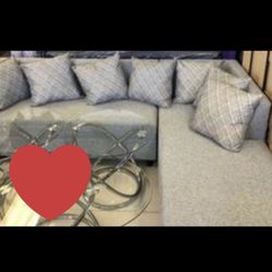 Sectional L Furniture Pillows Included. Brand New