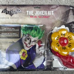 Rubie’s 5399 Batman Arkham Franchise “The Joker Kit” Halloween Wig, flower & gloves HALLOWEEN