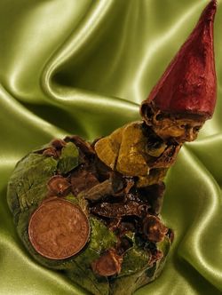 Original Vintage Tom Clark Gnome Sculpture Figurine Fine Art Eddie on Turtle #43 Collectible Cairn Studio 1984 Statue HILLCREST / UNIVERSITY HEIGHTS