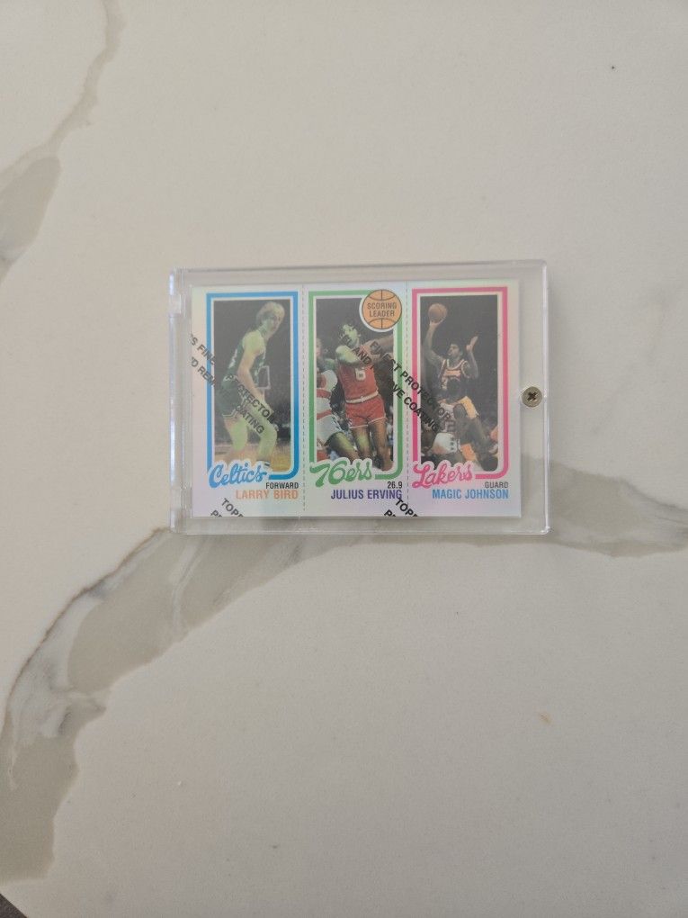 MAGIC/ERVING/BIRD ROOKIE CARD!!! 80 TOPPS