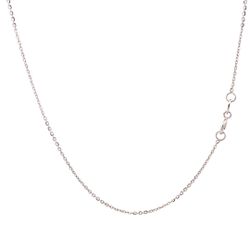 New 10K White Gold 10" Cable Link Anklet