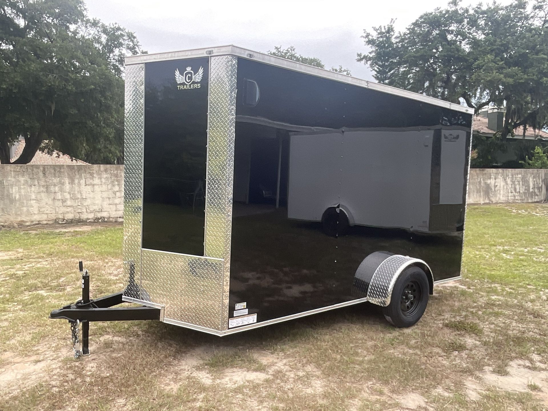 Brand New Custom Cargo Trailer 6 X 12 Extra Tall Interior, Premium Poly Core Exterior Three-Year Factory Warranty With Title Orlando, Florida