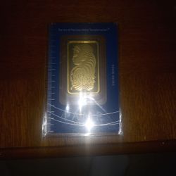 1 Ounce Gold Bar. Pamp