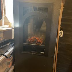 Fireplace With Bluetooth Speaker