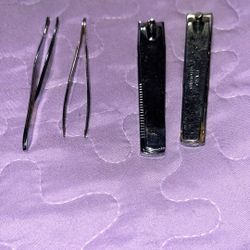 TWEEZERS OR NAIL CLIPPERS 