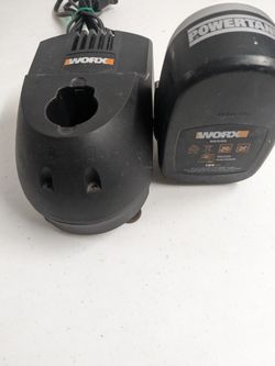 Worx Drill  Battery Charger & Battery