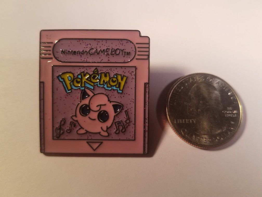 *SHIP ONLY* Gameboy Color Game Cartridge Jigglypuff Hard Enamel Collectible Pokemon Pin Badge