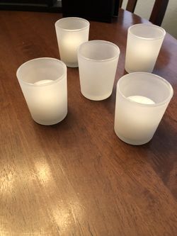 Frosted votives