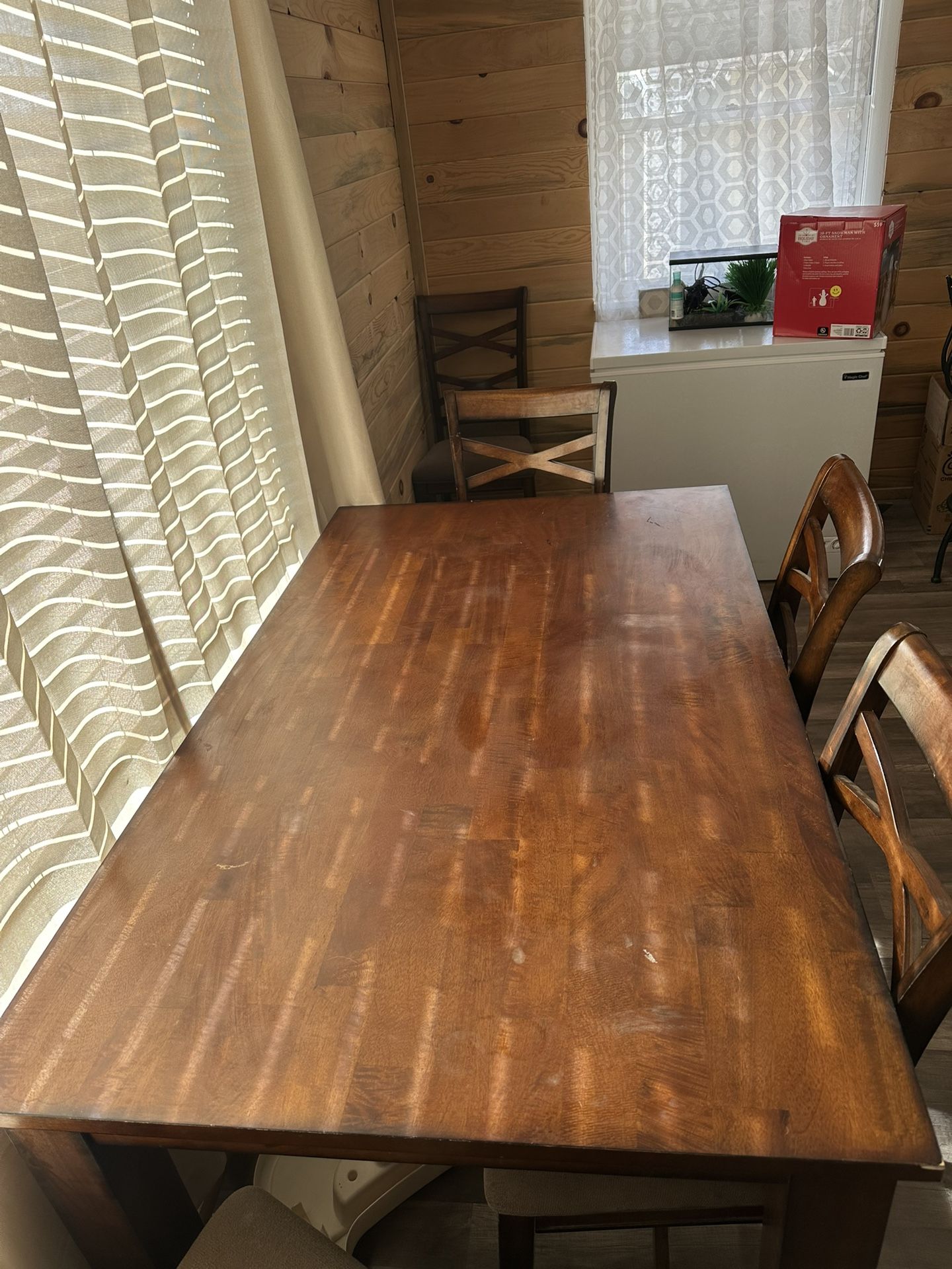 Dining room table and chairs