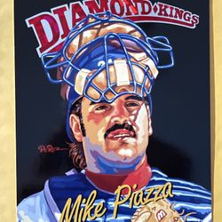 1994 Donruss Diamond King Jumbo Size Mike Piazza 02966/10,000 