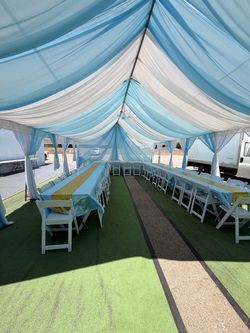 Canopy and draping, party decorations