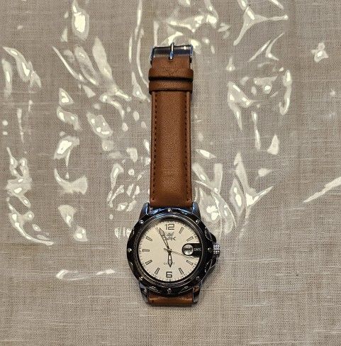 Opk Men Quartz Watch Leather Band
