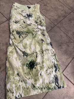 Ann Taylor Women Petite Sleeveless Silk Dress . Size O- Brand New Without Tag