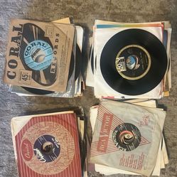 Lot Of 100 Pop And Jazz 45 Rpm Records 