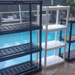 $59 / $49 / $39  pvc storage rack tier organizer garage pool deck kitchen closet shoe cloths plastic