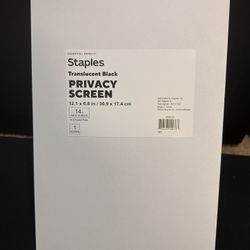 Translucent Black Privacy Screen For Laptop   14 Inch Wide 