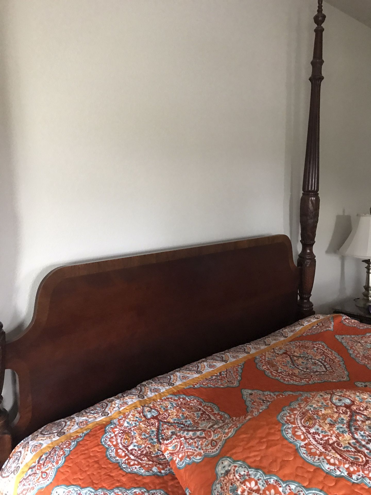 Queen bed frame almost new